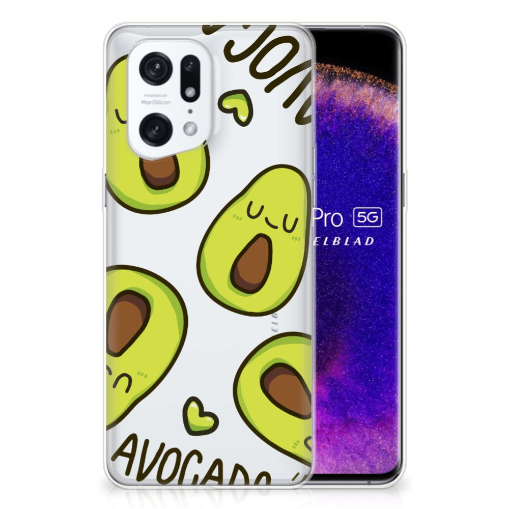 OPPO Find X5 Pro Telefoonhoesje met Naam Avocado Singing