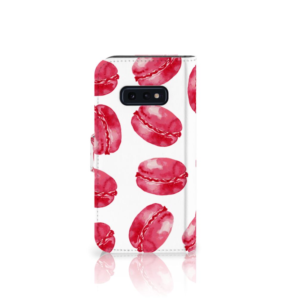 Samsung Galaxy S10e Book Cover Pink Macarons