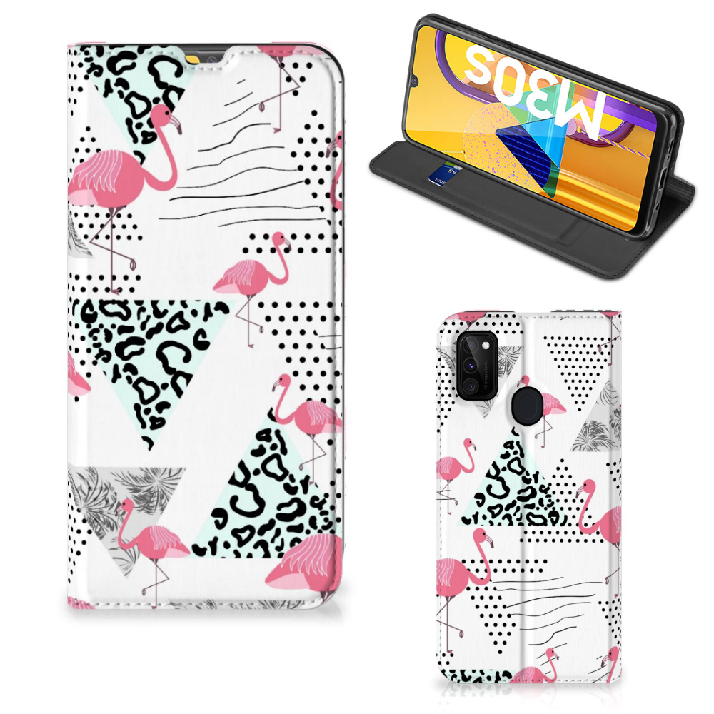 Samsung Galaxy M30s | M21 Hoesje maken Flamingo Triangle - B2C Telecom
