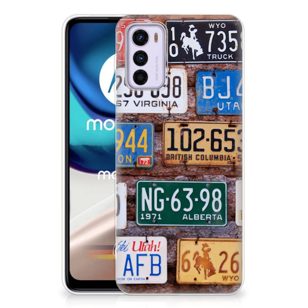 Motorola Moto G42 Siliconen Hoesje met foto Kentekenplaten B2C Telecom
