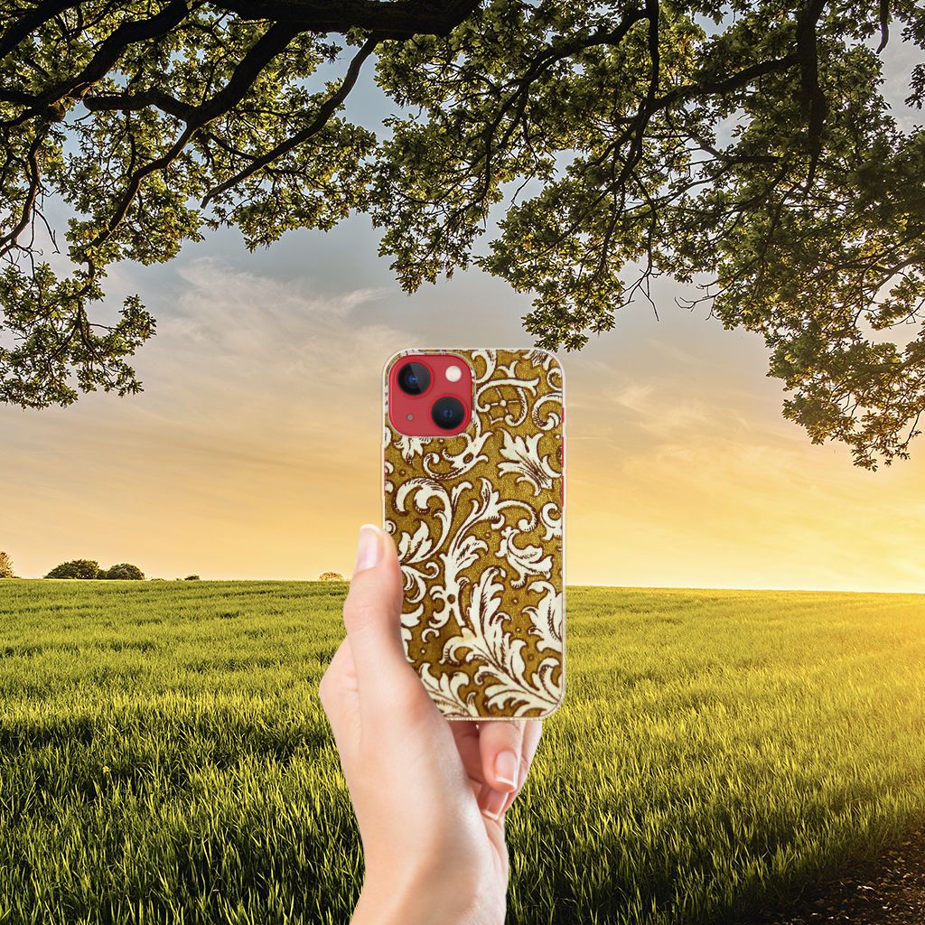 Siliconen Hoesje Apple iPhone 13 Barok Goud B2C Telecom