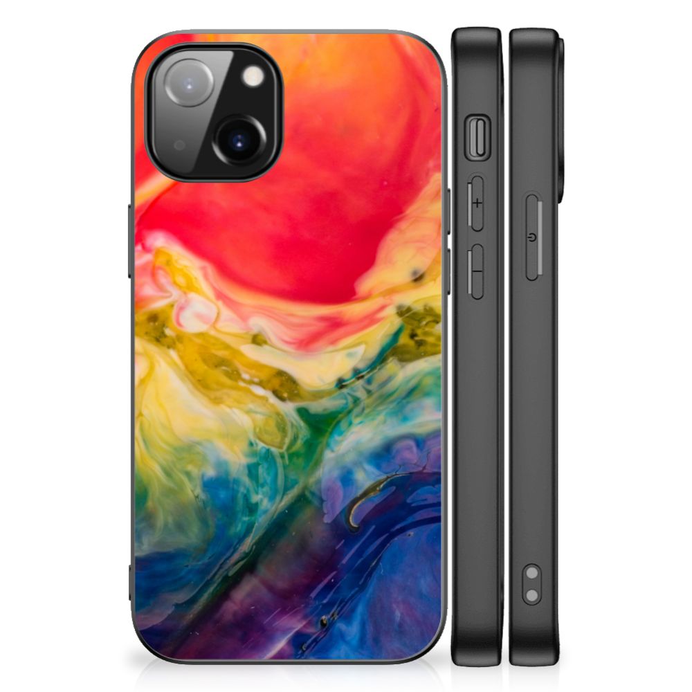 Kleurrijke Telefoonhoesje Apple iPhone 13 Watercolor Dark B2C Telecom