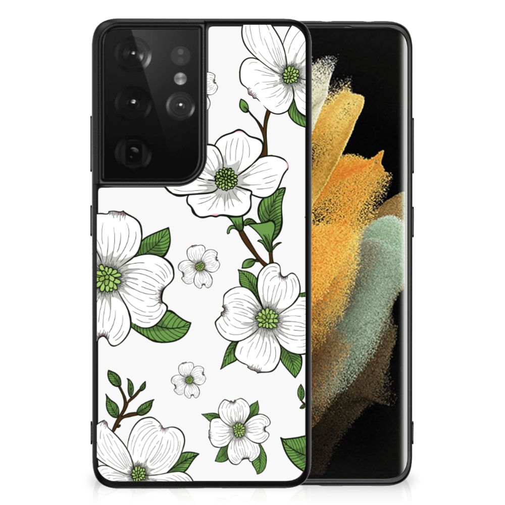 Samsung Galaxy S21 Ultra Bloemen Hoesje Dogwood Flowers B2C Telecom