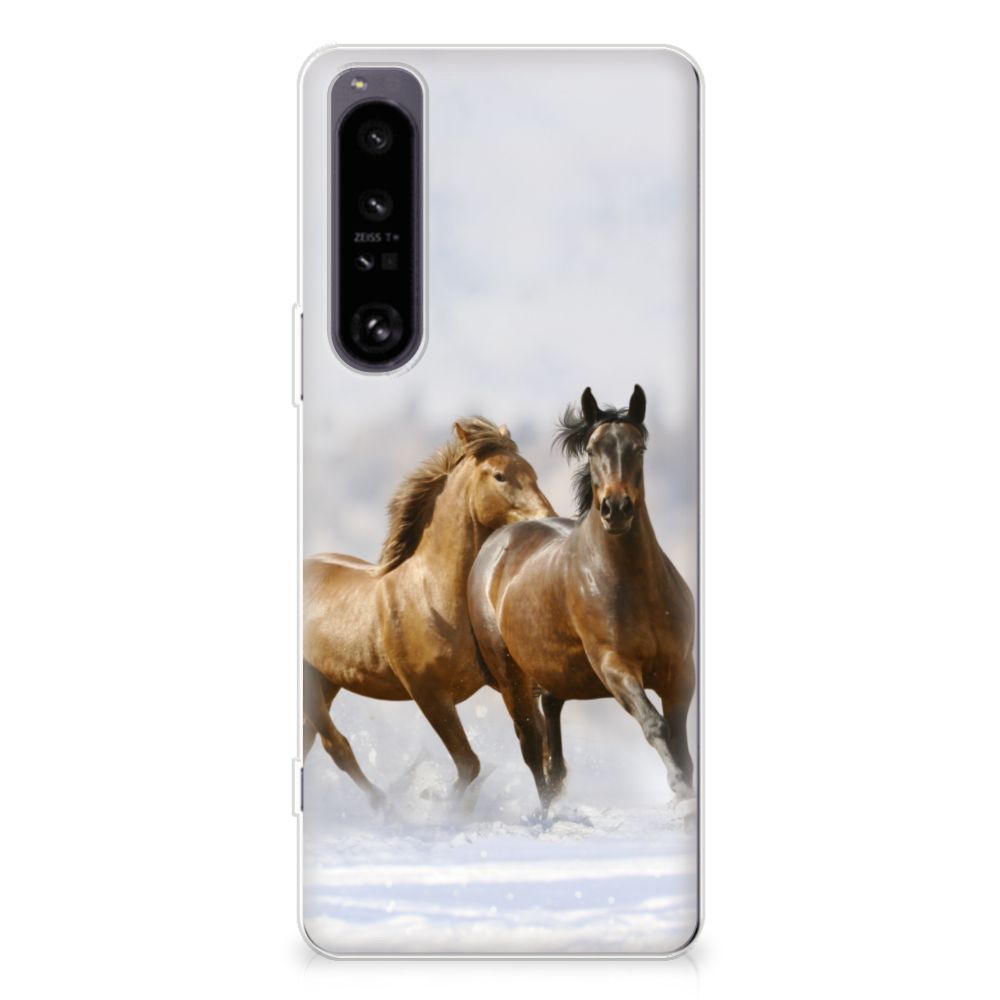 Sony Xperia 1 IV TPU Hoesje Paarden