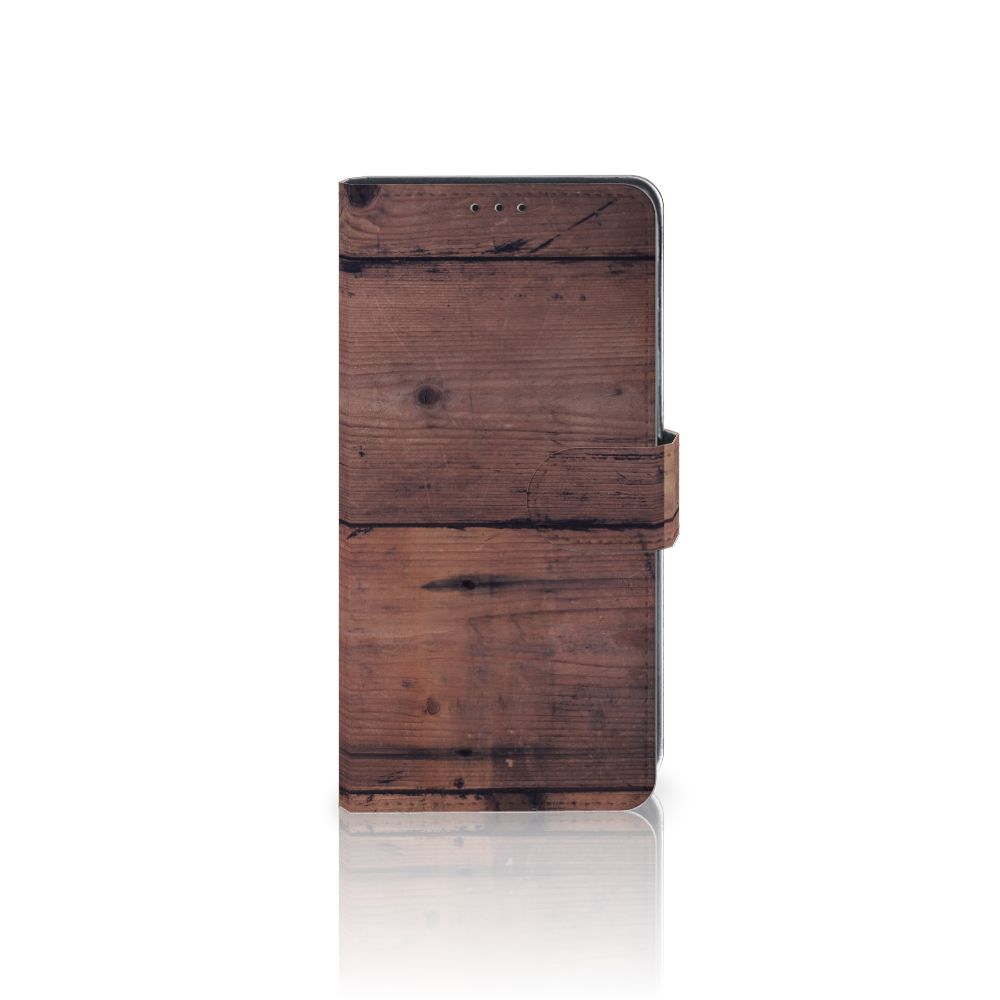 Xiaomi Mi Note 10 Lite Book Style Case Old Wood