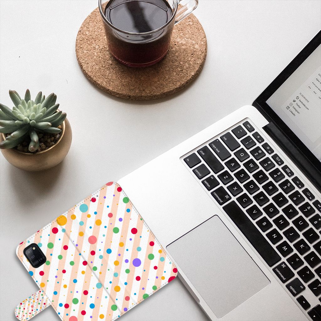Samsung Galaxy A31 Telefoon Hoesje Dots