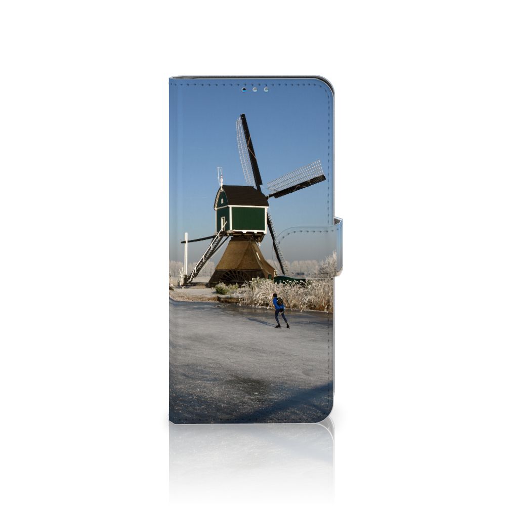 Motorola Moto G9 Plus Flip Cover Schaatsers