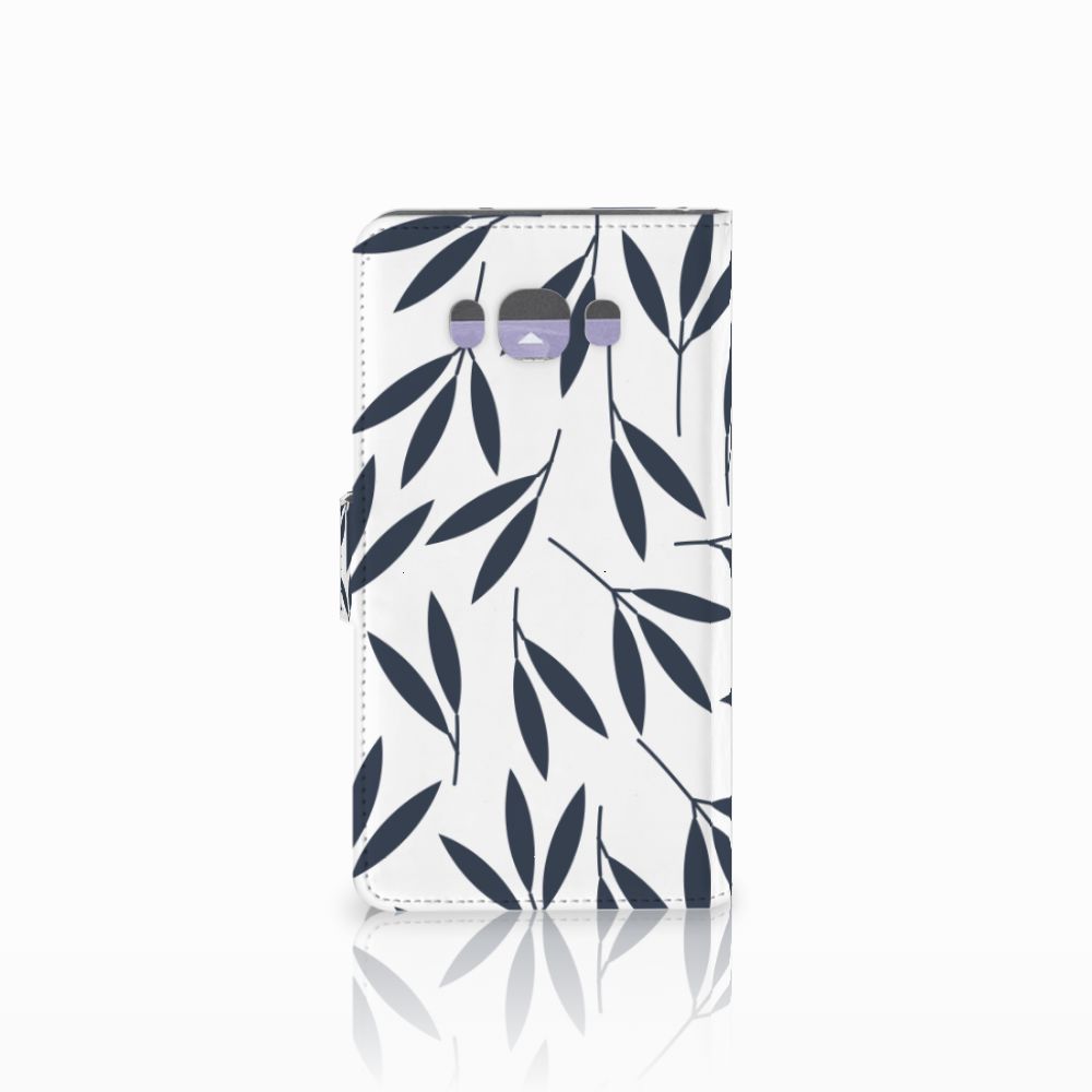 Samsung Galaxy J7 2016 Hoesje Leaves Blue