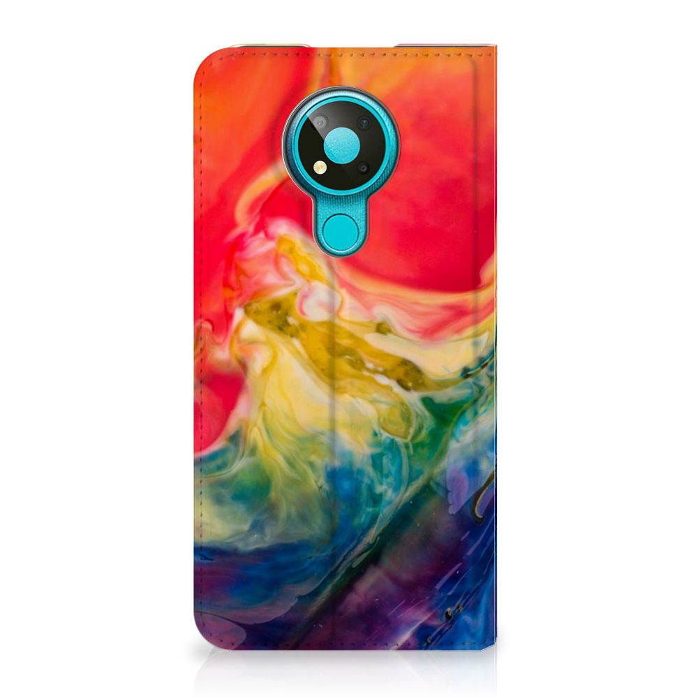 Bookcase Nokia 3.4 Watercolor Dark - B2C Telecom