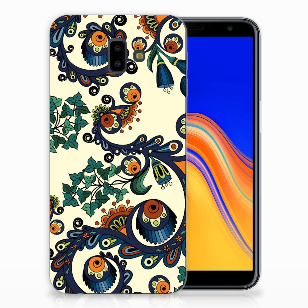 Siliconen Hoesje Samsung Galaxy J6 Plus (2018) Barok Flower