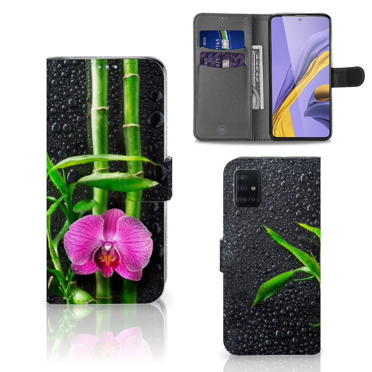 Samsung Galaxy A51 Hoesje Orchidee