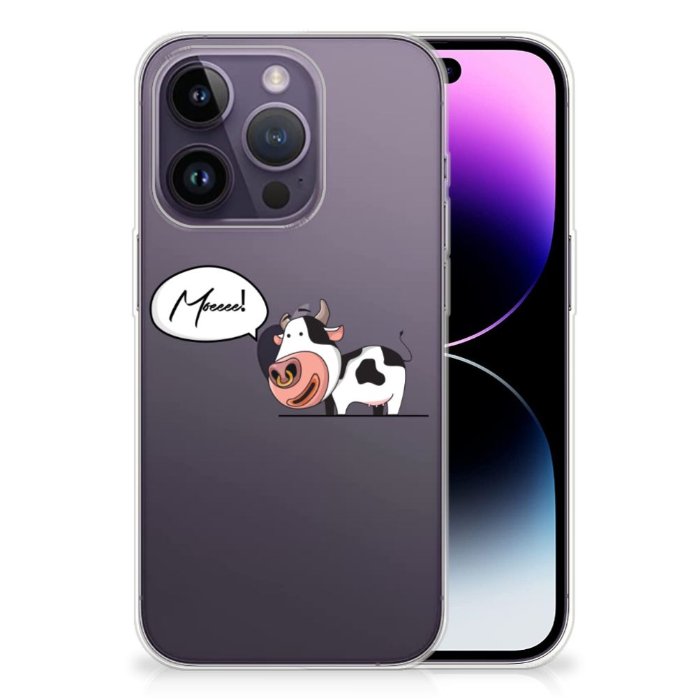 Apple iPhone 14 Pro Telefoonhoesje met Naam Cow B2C Telecom