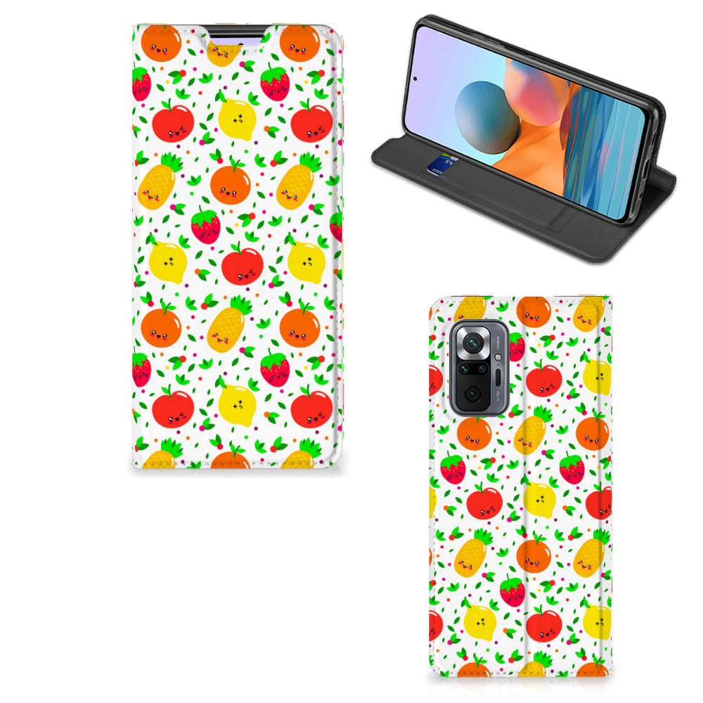 Xiaomi Redmi Note 10 Pro Flip Style Cover Fruits