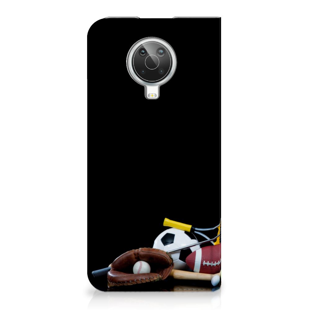 Nokia G10 | G20 Hippe Standcase Sports with various sports equipment design.