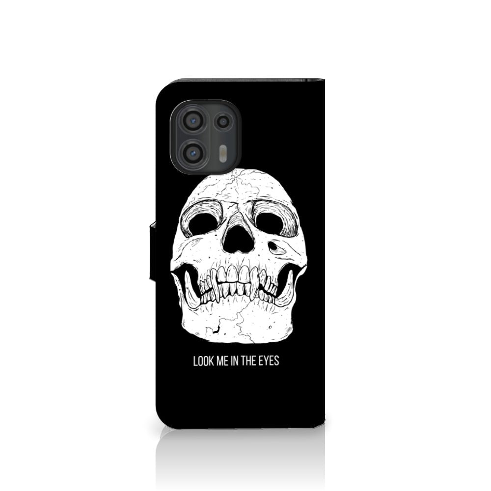 Telefoonhoesje met Naam Motorola Edge 20 Lite Skull Eyes