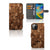 Book Style Case voor Apple iPhone 14 Wooden Cubes