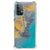 Samsung Galaxy A52 4G/5G Anti-Shock Hoesje Marble Blue Gold