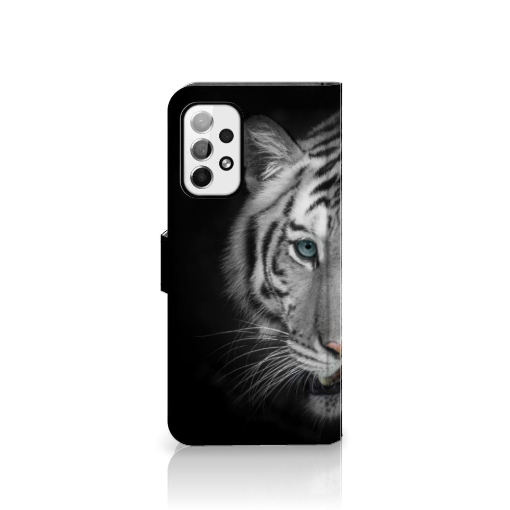 Samsung Galaxy A73 5G Telefoonhoesje met Pasjes Tijger