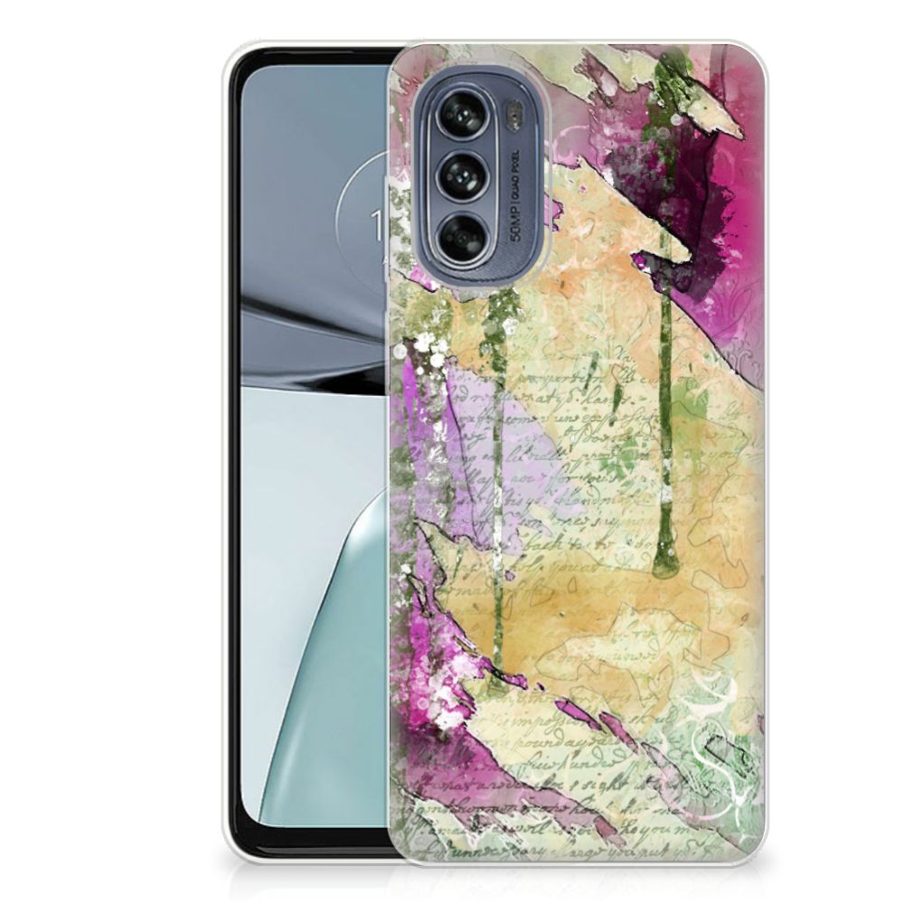 Hoesje maken Motorola Moto G62 5G Letter Painting B2C Telecom