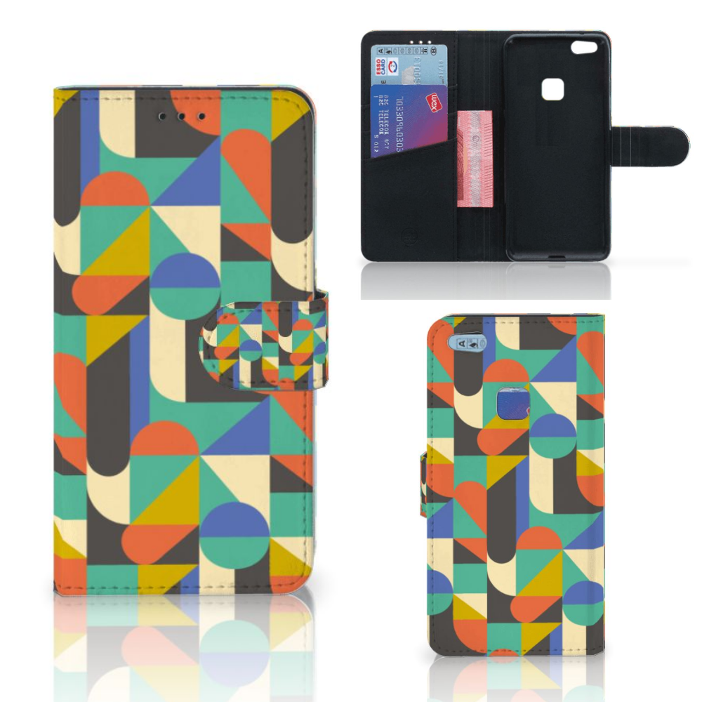 Huawei P10 Lite Telefoon Hoesje Funky Retro