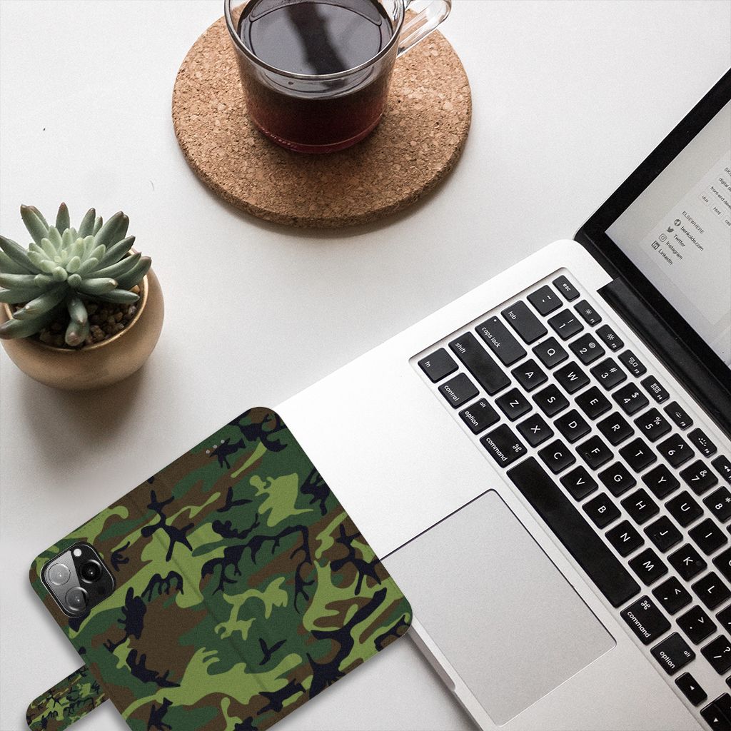 iPhone 13 Pro Max Telefoon Hoesje Army Dark