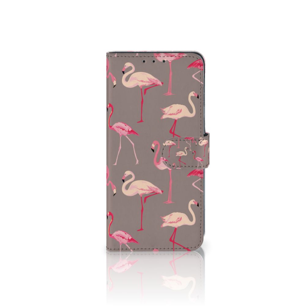 Alcatel 1S 2020 Telefoonhoesje met Pasjes Flamingo