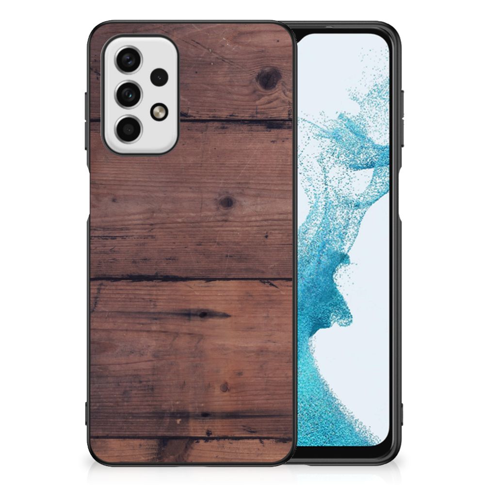 Samsung Galaxy A23 Houten Print Telefoonhoesje Old Wood B2C Telecom