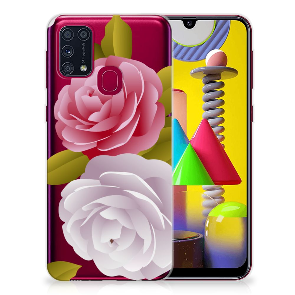 Samsung Galaxy M31 TPU Case Roses B2C Telecom