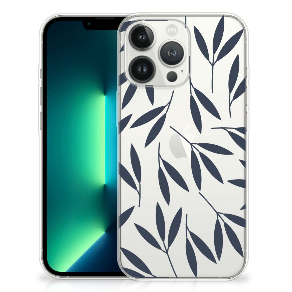 iPhone 13 Pro Max TPU Case Leaves Blue B2C Telecom
