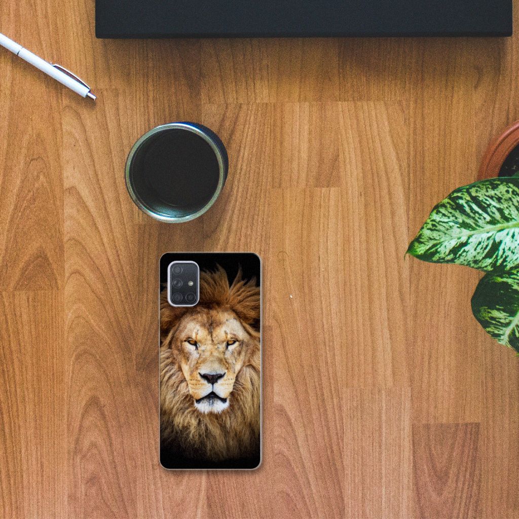 Samsung Galaxy A71 TPU Hoesje Leeuw B2C Telecom