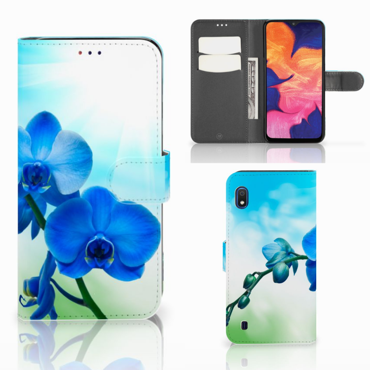 Samsung Galaxy A10 Hoesje Orchidee Blauw - Cadeau voor je Moeder