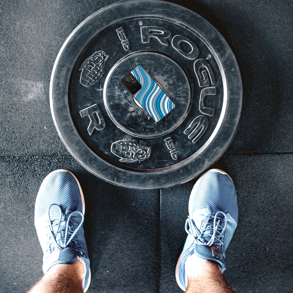 Samsung Galaxy S21 Ultra Back Case Waves Blue B2C Telecom