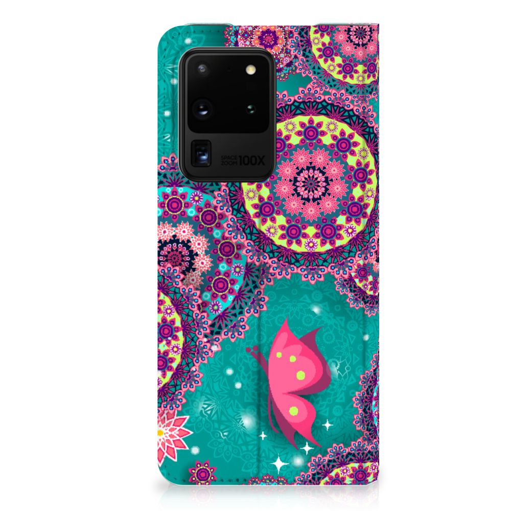 Samsung Galaxy S20 Ultra Bookcase Cirkels en Vlinders - B2C Telecom