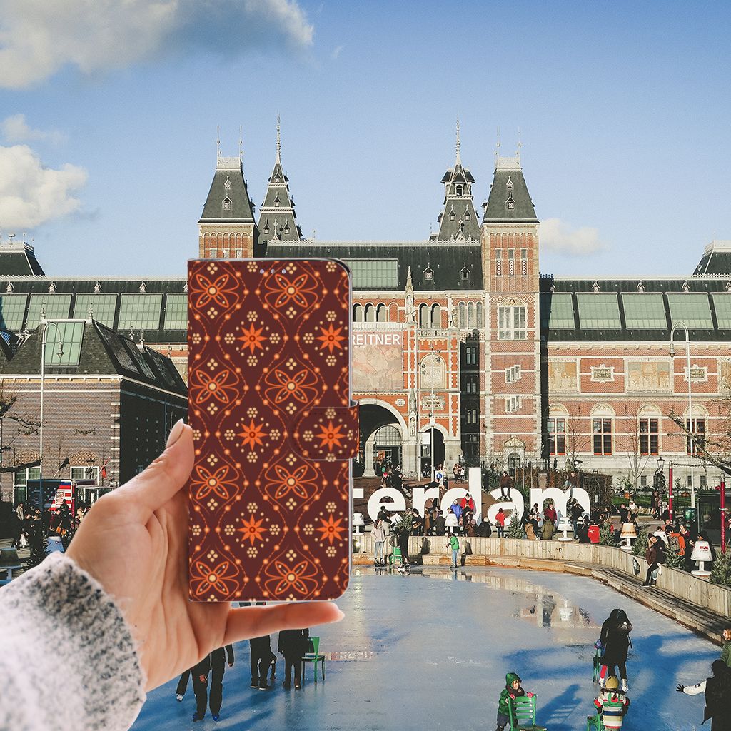 Samsung Galaxy S20 Ultra Telefoon Hoesje Batik Brown