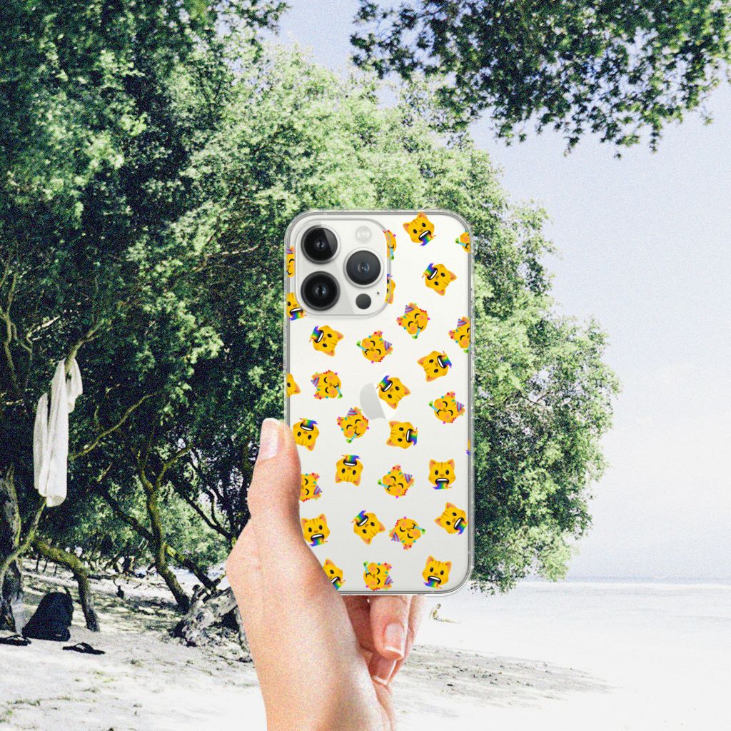 TPU bumper voor iPhone 13 Pro Max Katten Emojis B2C Telecom