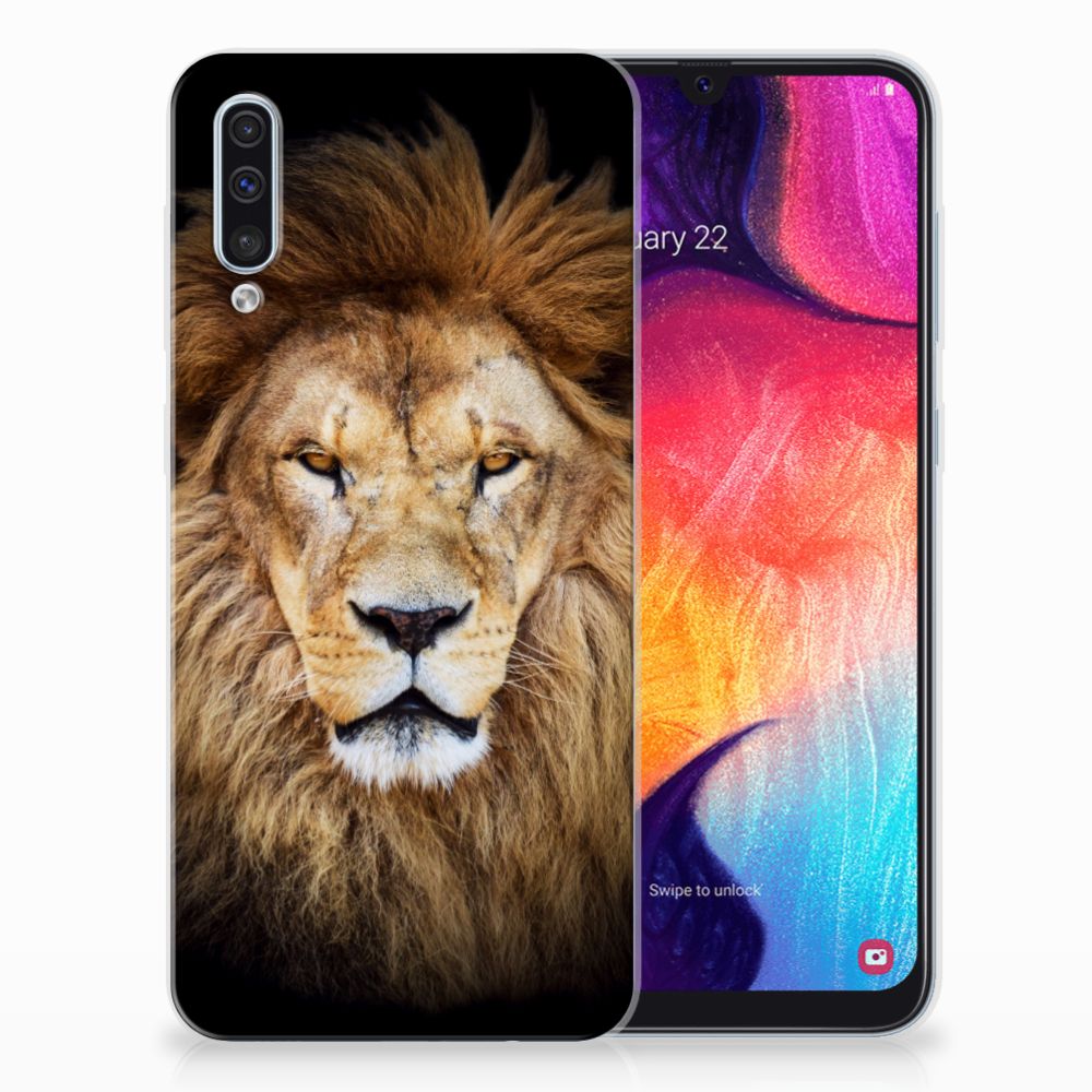 Samsung Galaxy A50 TPU Hoesje Leeuw