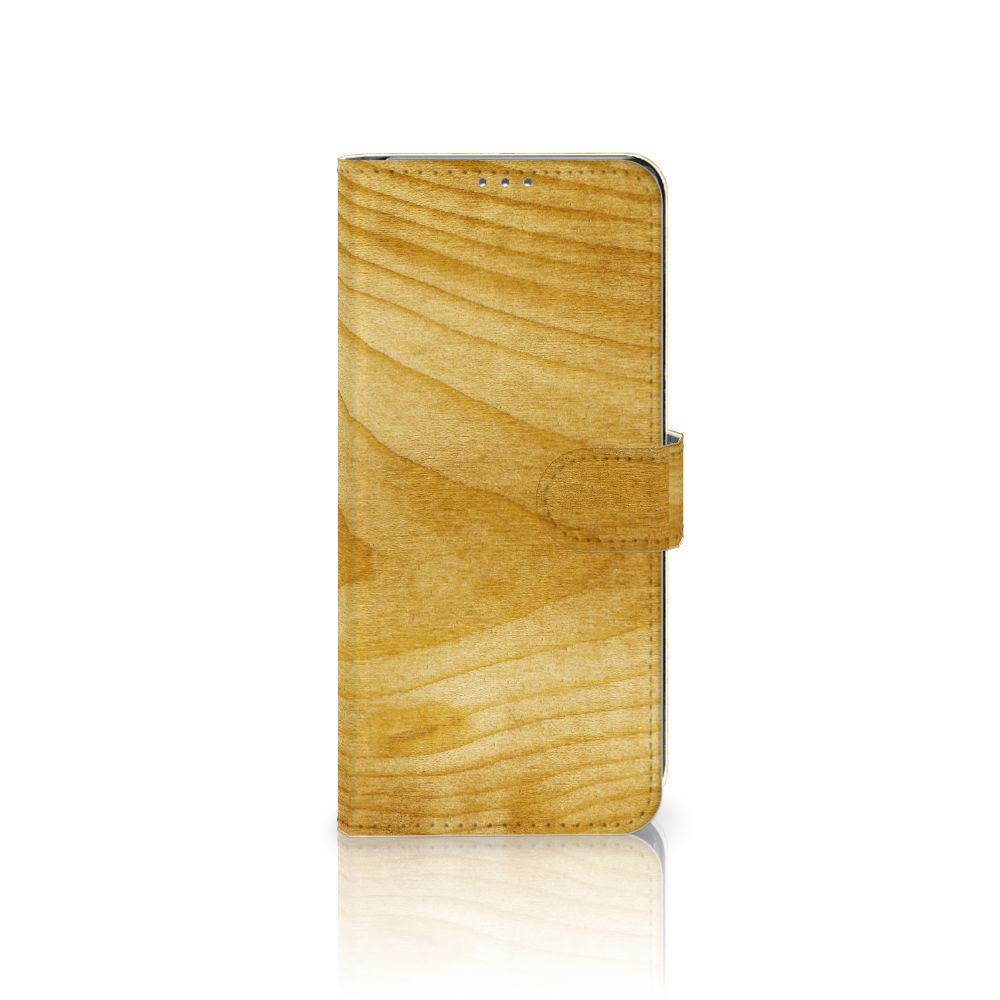 Samsung Galaxy S20 FE Book Style Case Licht Hout
