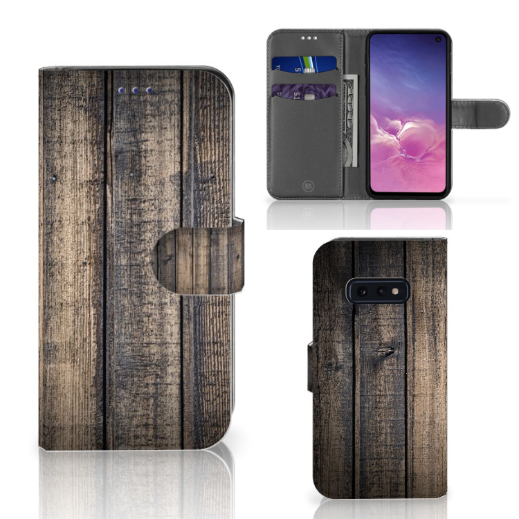 Samsung Galaxy S10e Book Style Case Steigerhout