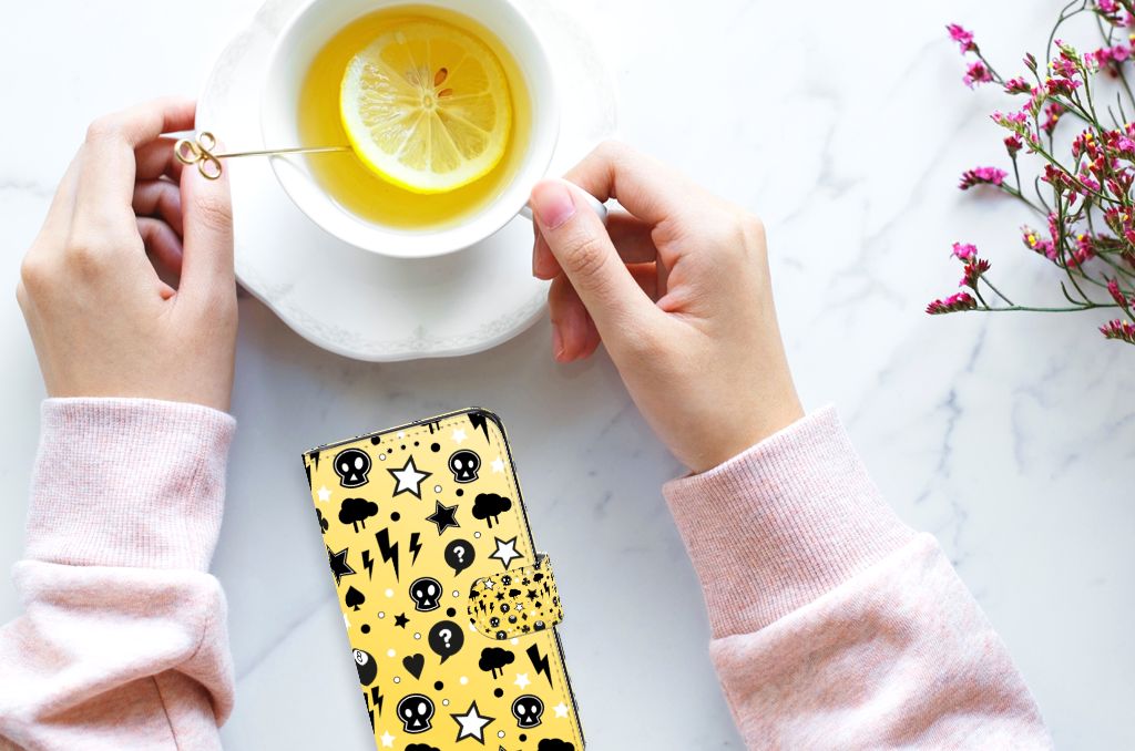 Telefoonhoesje met Naam Samsung Galaxy S7 Edge Punk Geel