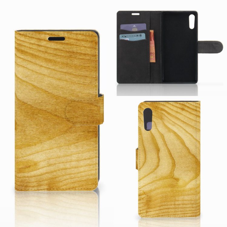 Sony Xperia XZ | Sony Xperia XZs Book Style Case Licht Hout