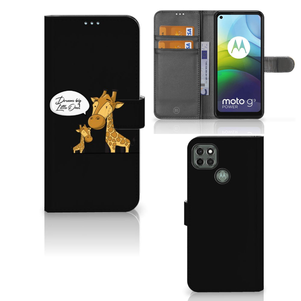 Motorola Moto G9 Power Leuk Hoesje Giraffe