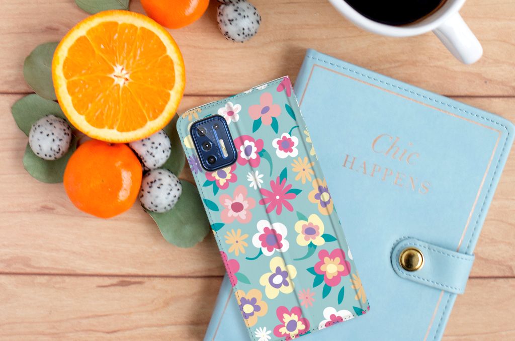 Motorola Moto G9 Plus Smart Cover Flower Power - B2C Telecom