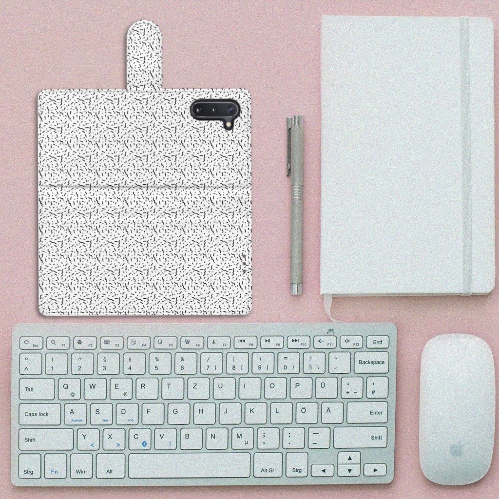 Samsung Galaxy Note 10 Telefoon Hoesje Stripes Dots