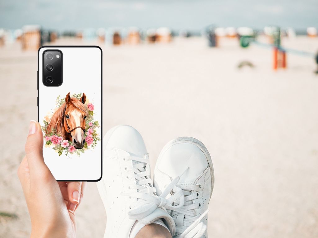 Dierenprint Telefoonhoesje voor Samsung Galaxy S20 FE Paard B2C Telecom