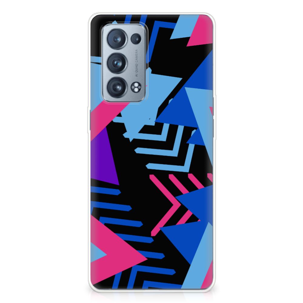 OPPO Reno 6 Pro Plus 5G TPU Hoesje Funky Triangle