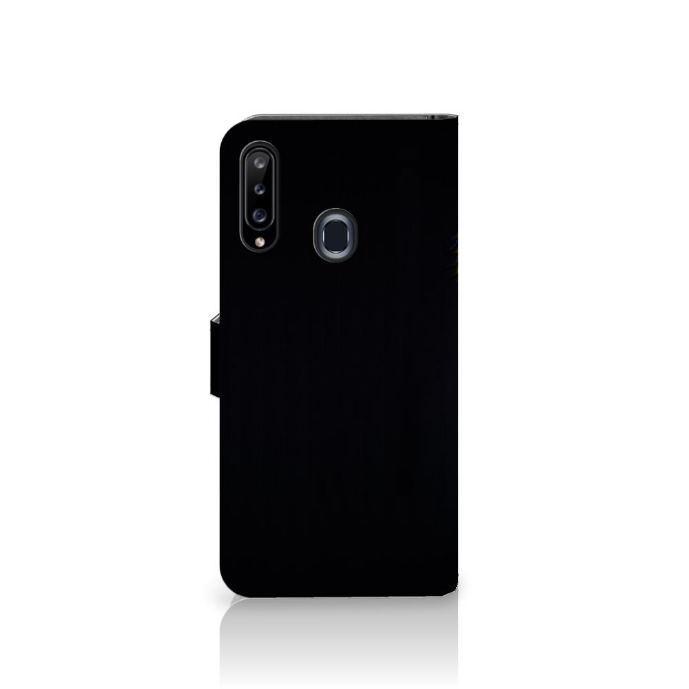 Samsung Galaxy A20s Telefoonhoesje met Pasjes Papegaai
