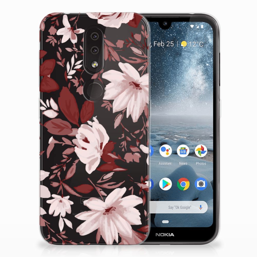 Hoesje maken Nokia 4.2 Watercolor Flowers