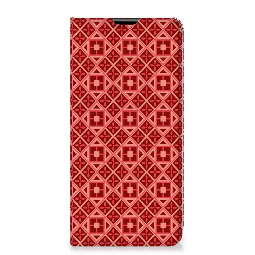 Samsung Galaxy A20s Hoesje met Magneet Batik Rood - B2C Telecom