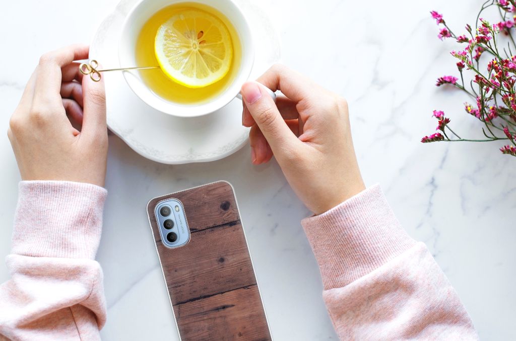 Motorola Moto G31 | G41 Bumper Hoesje Old Wood B2C Telecom