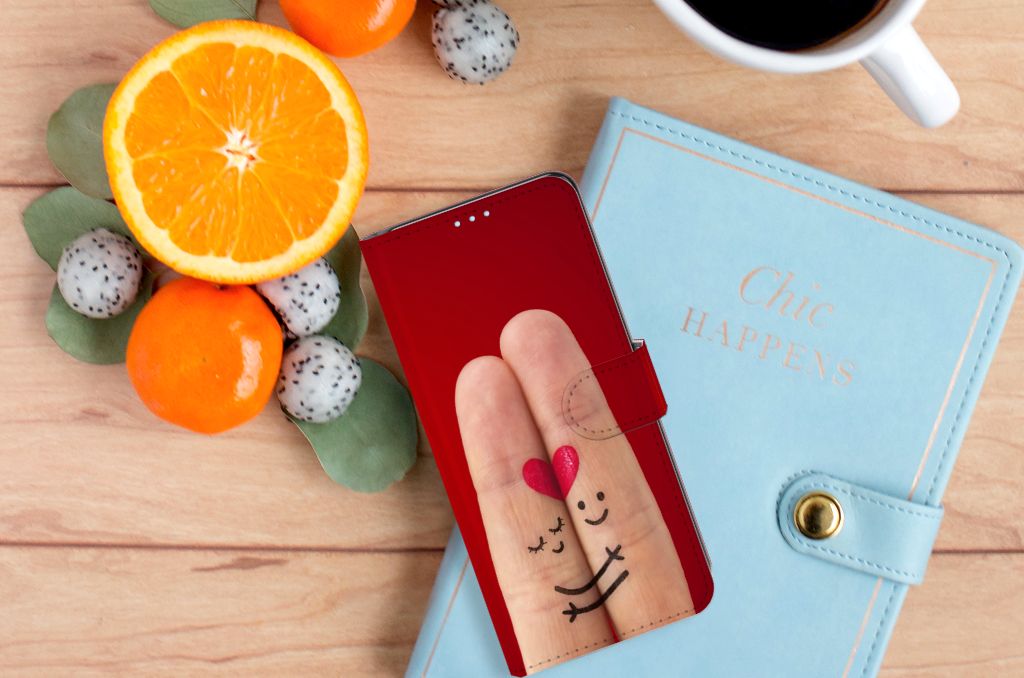 OPPO Reno 4 Pro 5G Wallet Case met Pasjes Liefde - Origineel Romantisch Cadeau